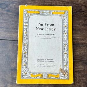 Vintage: National Geographic - I’m From New Jersey Magazine - Jan 1960 Issue